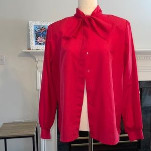 VTG Pussy Bow Blouse